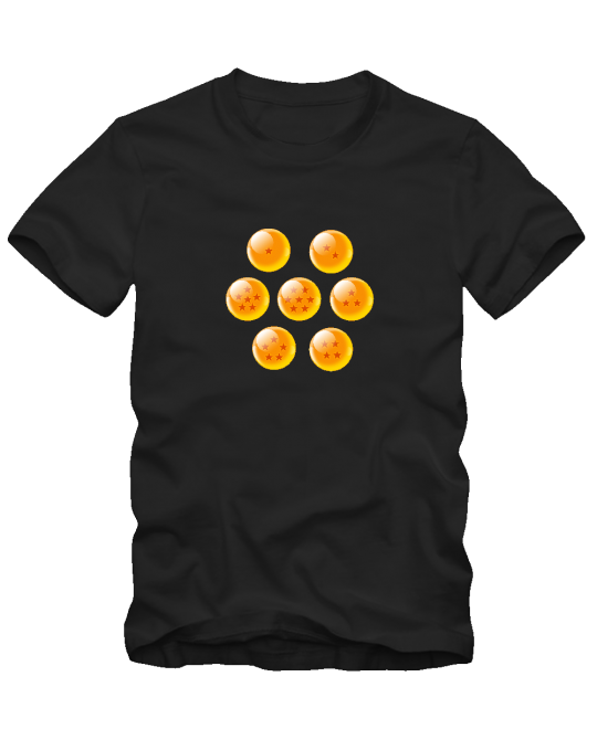 Marškinėliai Dragon ball kamuoliai